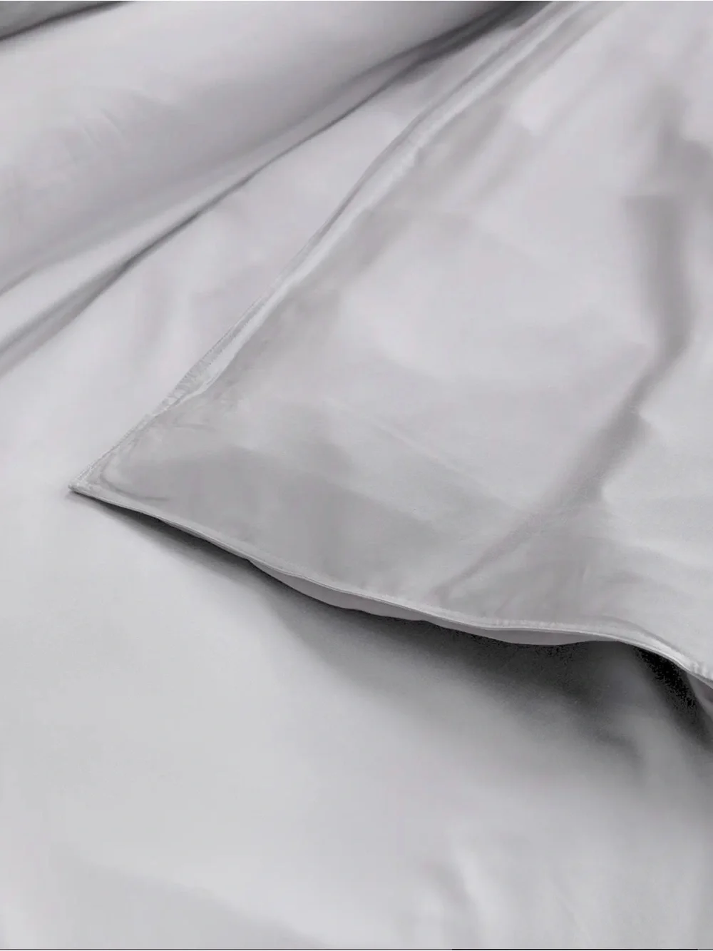 Quince Bamboo King Size Duvet Cover - Light  Grey